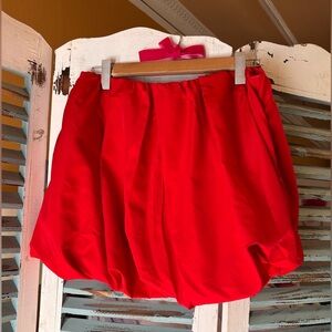 Old Navy Bright Red Bubble Hem Skirt Size L